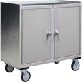 Jamco Stainless Steel Mobile Cabinet 2 Doors & Middle Shelf 36x18 1200 Lb. YZ136U500QQ